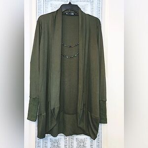 NWT CNFIO Sz-XL Easy Coordinate Cardigan- Comfort & Confidence Soft & Fresh Look